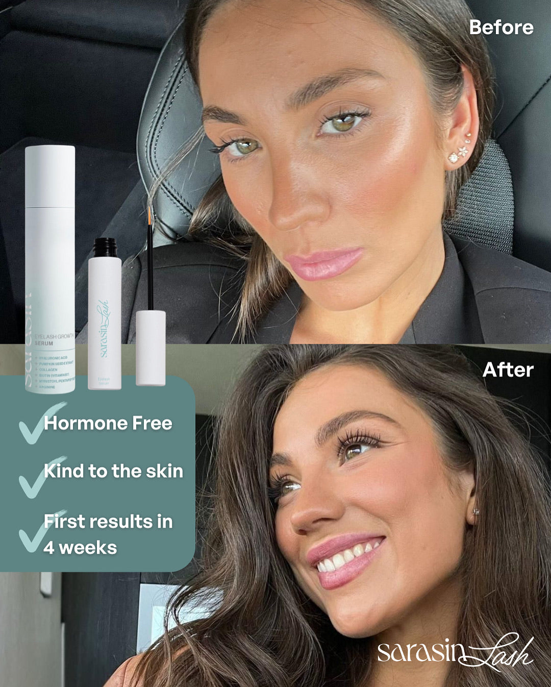 Eyelash serum growth