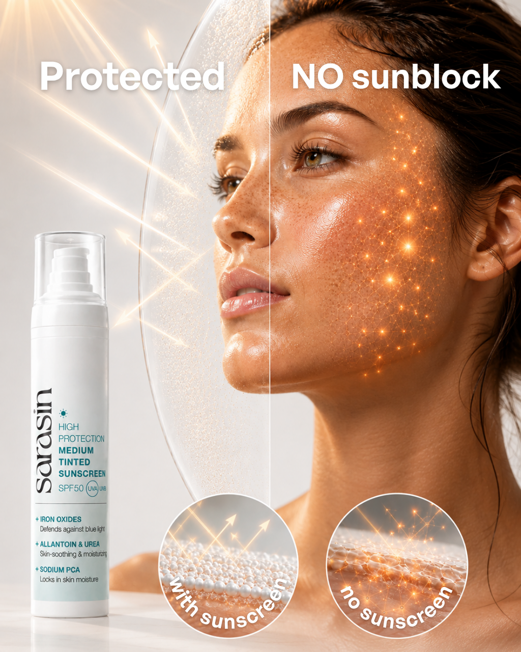 Tinted Sunscreen SPF50 MEDIUM