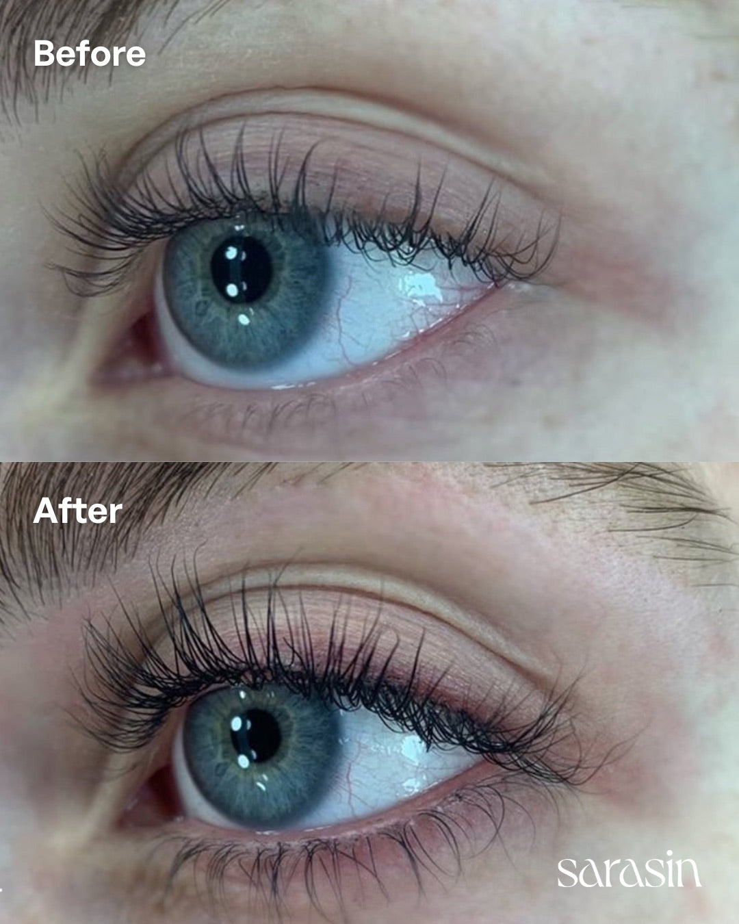 lash growth serum before after