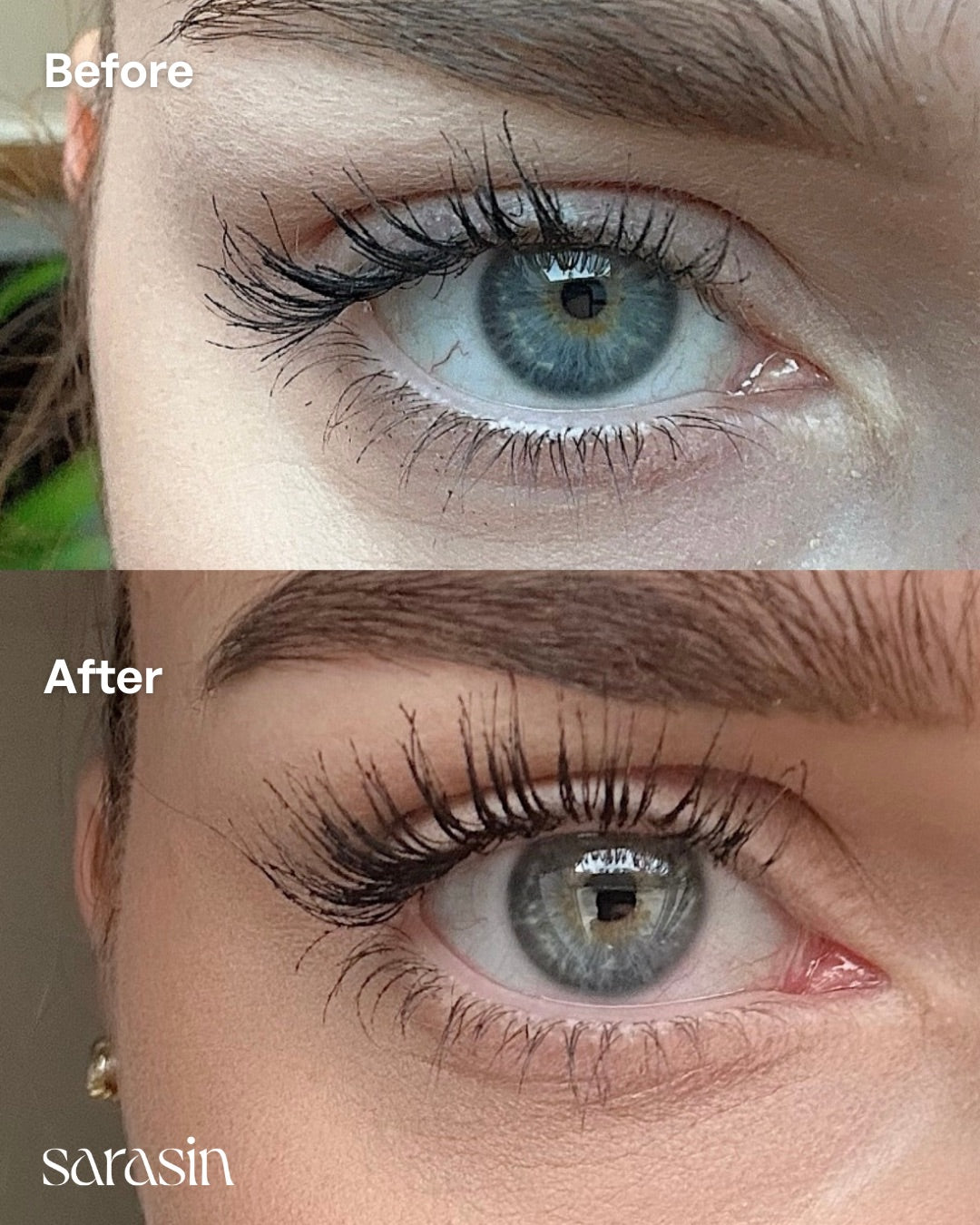 sarasin lash growth serum before after
