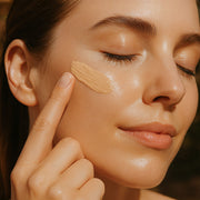 Sarasin Clinic Tinted SPF on face young woman